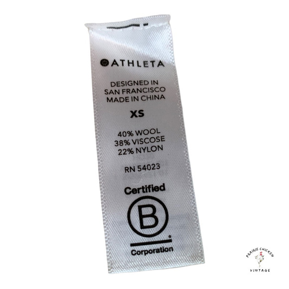 Athleta Womens Sierra Pullover Sweater Beige Wool Blend Ribbed Crew Neck XS - Picture 10 of 11